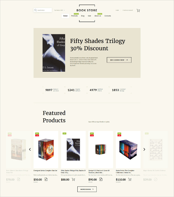 book shop shopify website theme