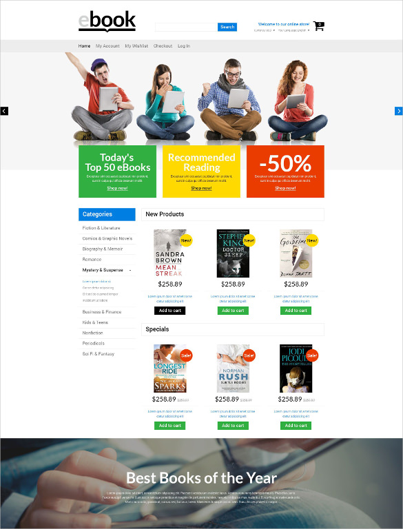 30 Book Store Website Themes Templates Free Premium Templates Free Website Templates For Book Publishing
