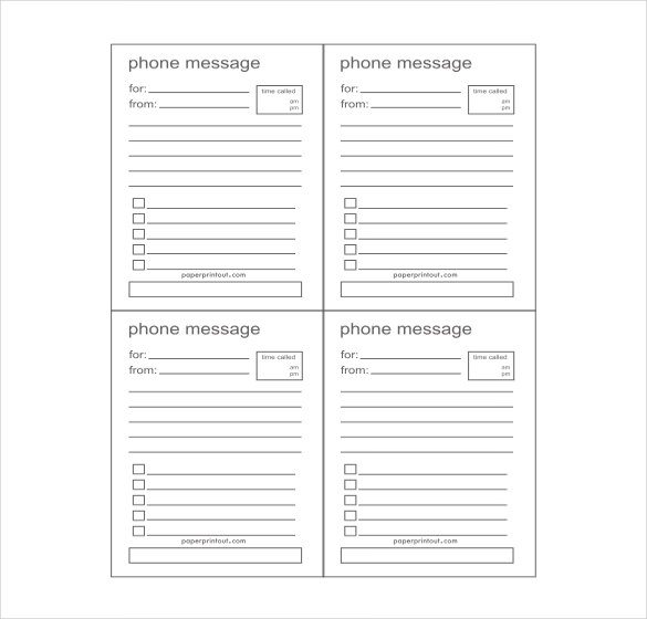 37-phone-message-templates-pdf-doc