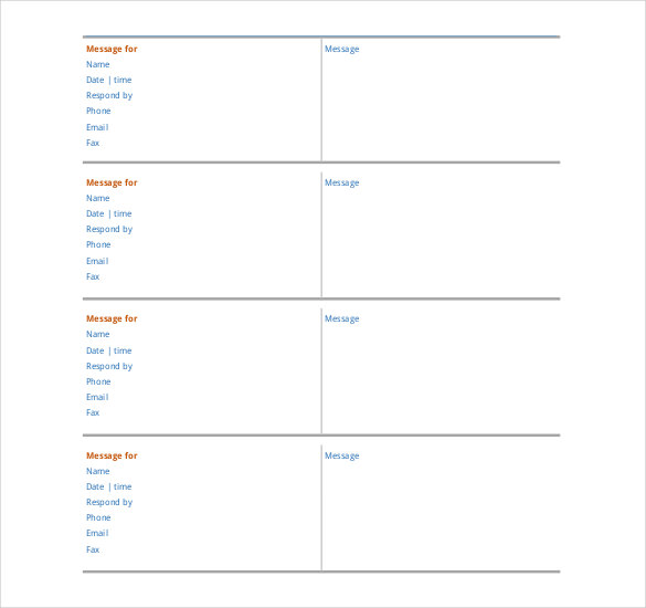 telephone message free download pdf template