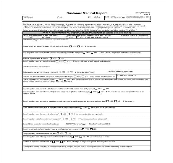 customer-medical-report-template-free-pdf-format