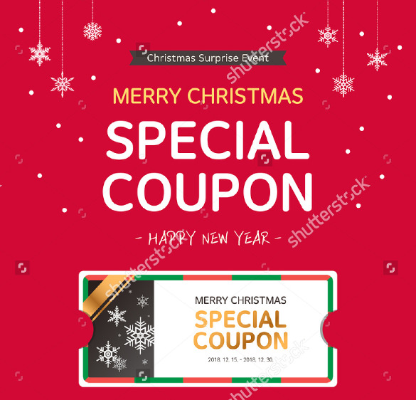 téléchargement du modèle de coupon joyeux noël