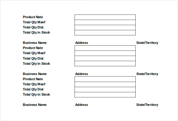 Concession Stand Inventory Excel Inventory Control Template Stock 