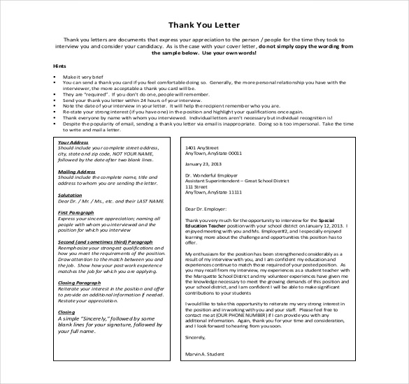 23+ Thank You Letter To Boss Templates – Free Sample, Example Format ...