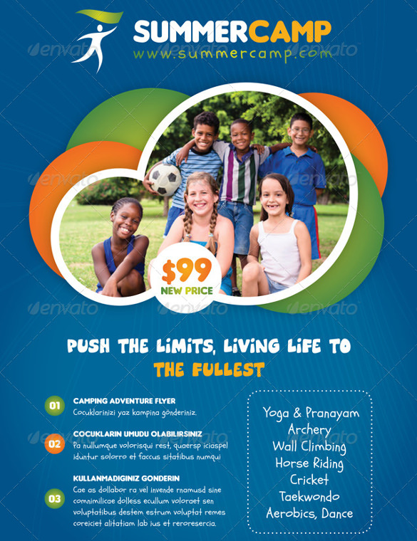Summer Camp Flyer Template Free