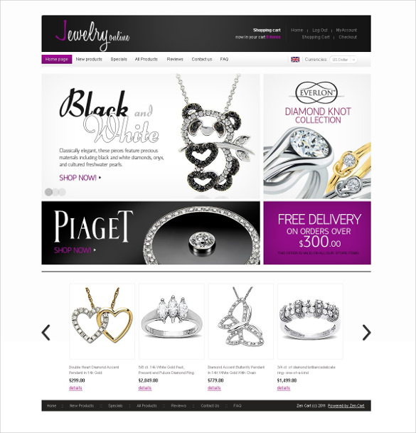 8 Jewelry Zencart Themes & Templates 