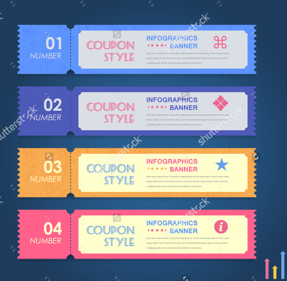 colorful all purpose business coupon templates download
