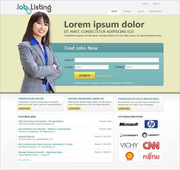 modern job portal php website template 11