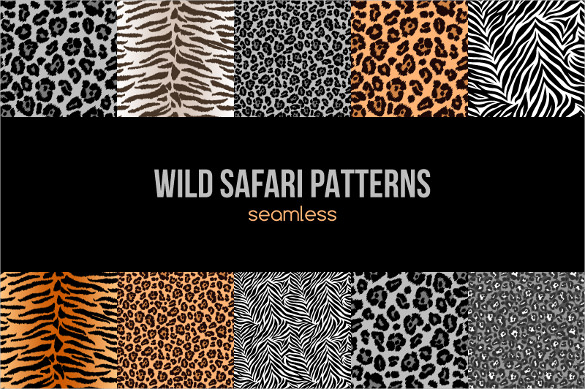 wild safari tile pattern