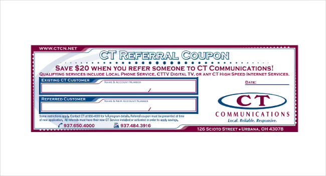 ready to print referral coupon template download