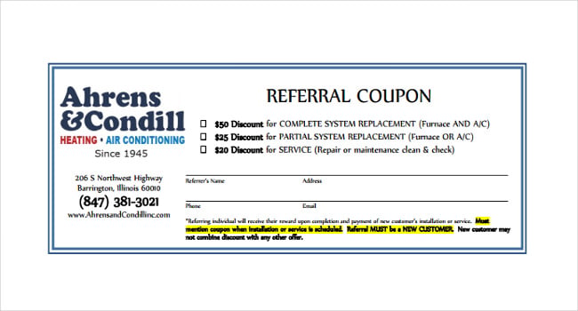 printable referral coupon template download