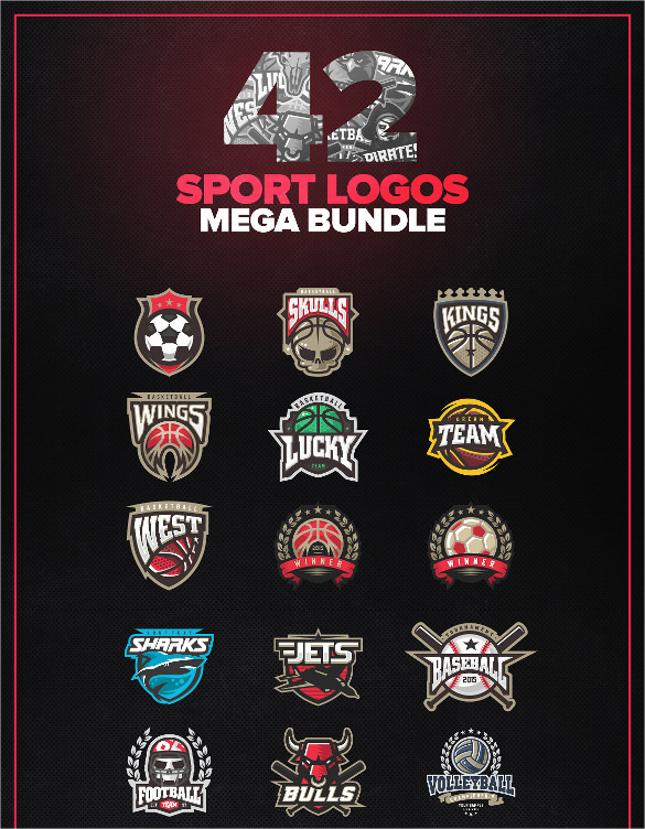 championship sport logos mega bundle