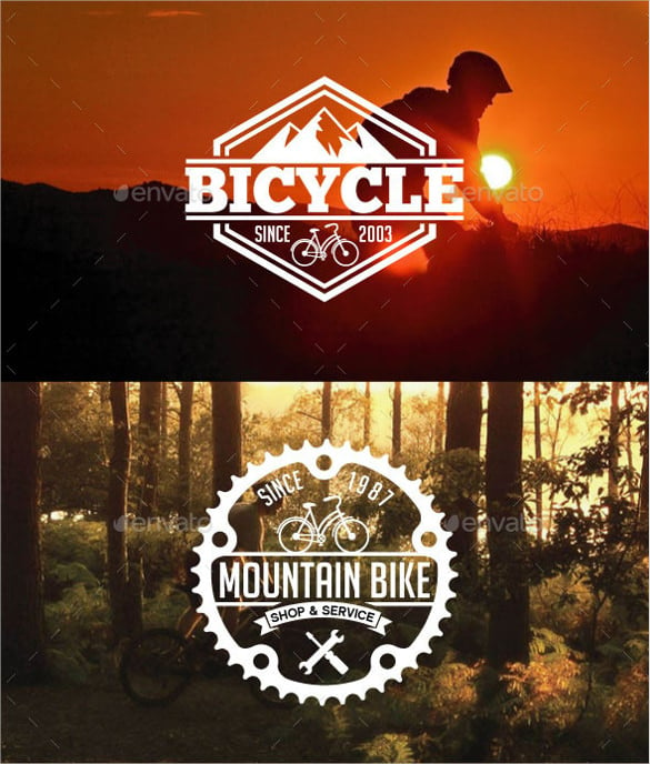 cycling sport badges logo