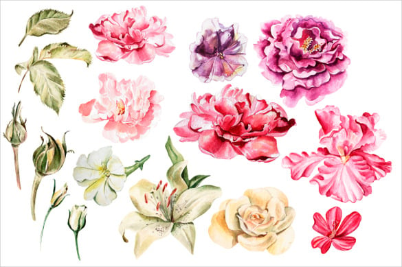 beautiful-watercolor-flower-pattern