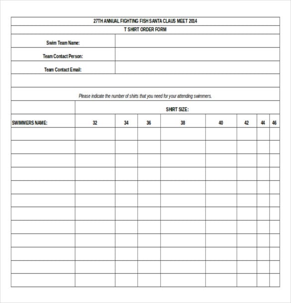 37 Order Form Templates PDF DOC Excel Free amp Premium Templates