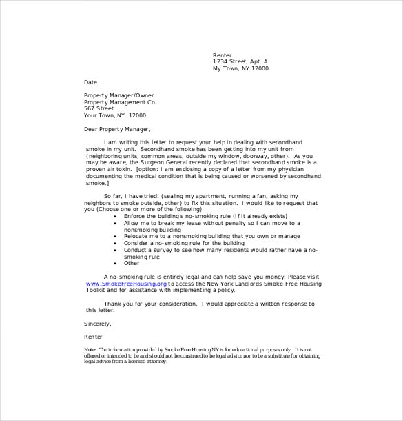 formal-complaint-letter-to-landlord-template