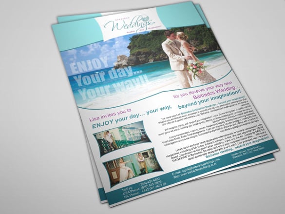 wedding flyer template for free download