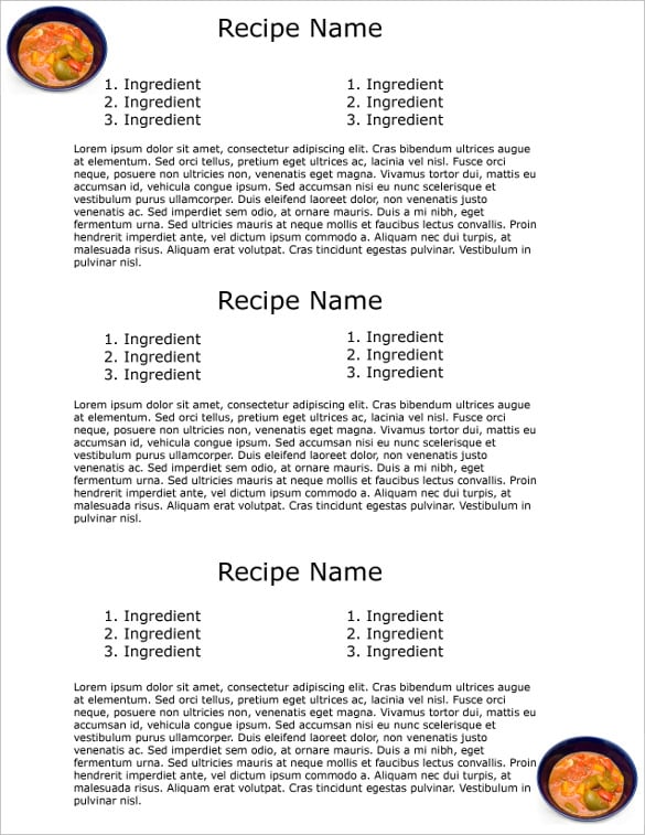 soups on cookbook template free psd editable