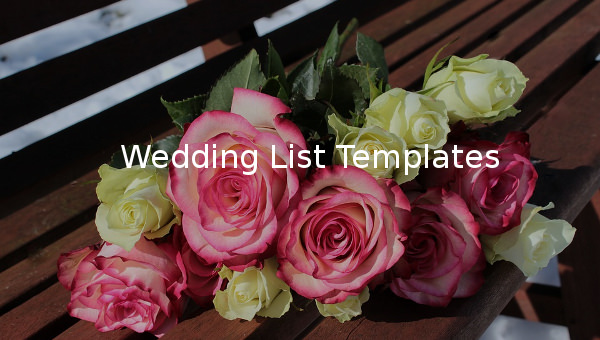 wedding list wedding list