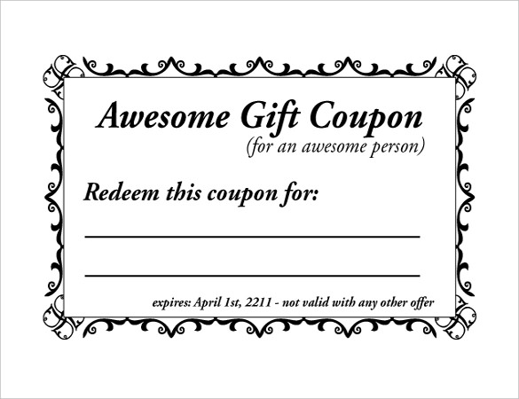 29 Word Coupon Templates