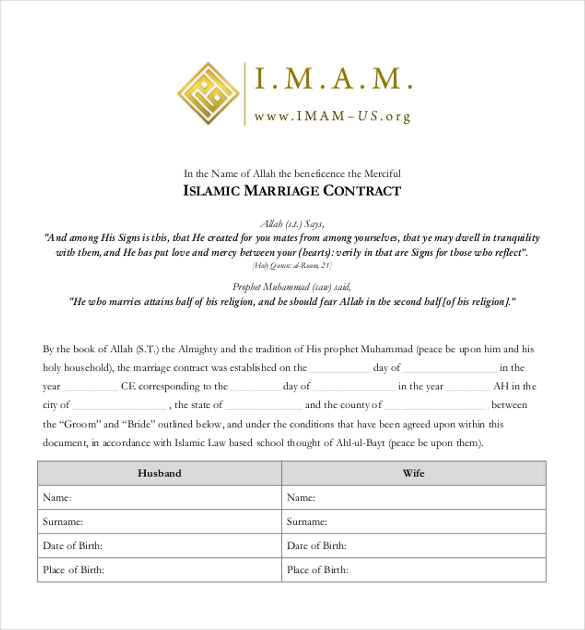 Wedding Contract Template – 13+ Word, PDF, Google Docs Documents Download