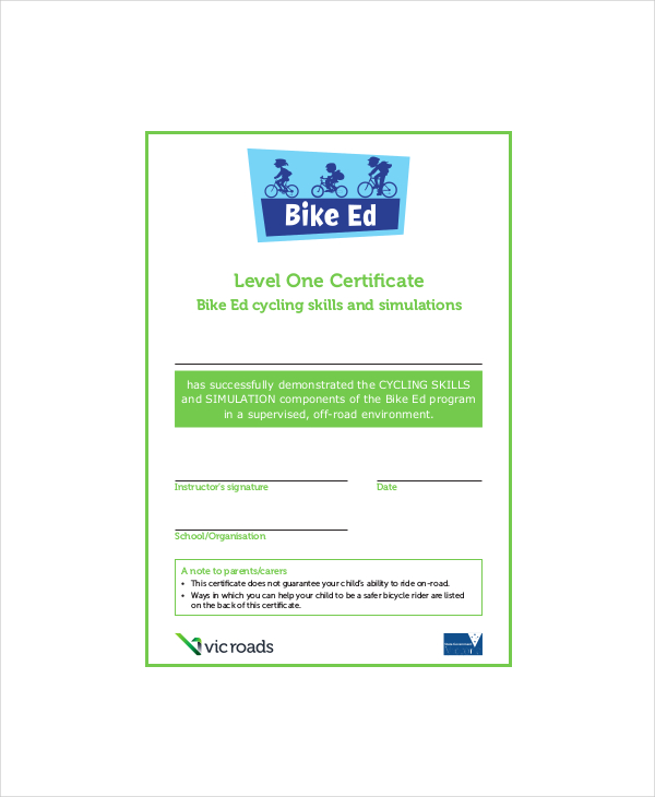evans cycles ride to work certificate