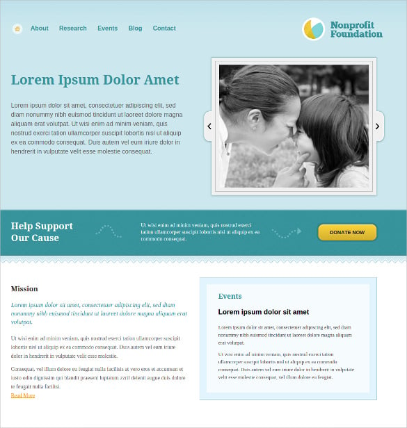 powerful charity foundation non profit html5 template