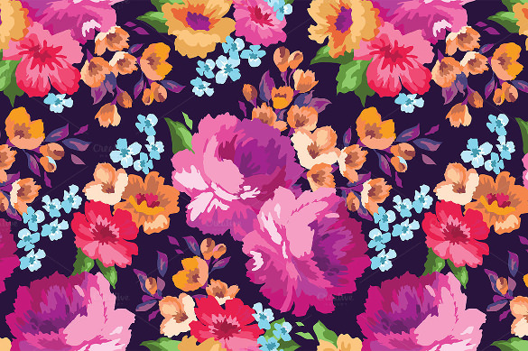 feminine floral pattern