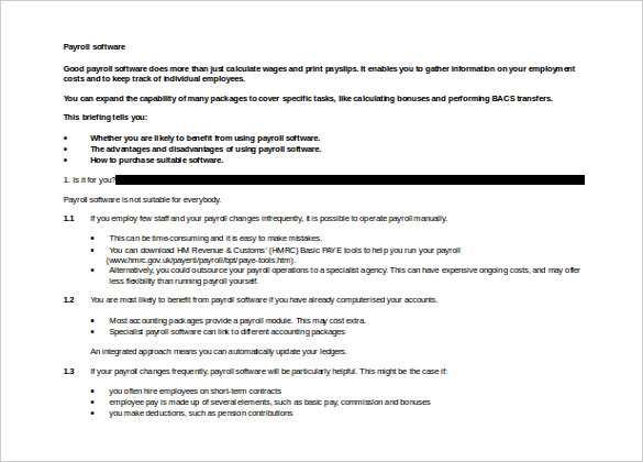 doc format calculate wages print pay slips payroll software