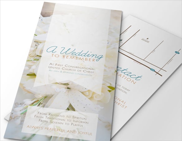 beautiful wedding brochure template download