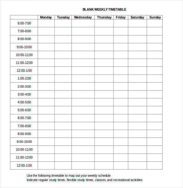 25-word-schedule-templates-free-download