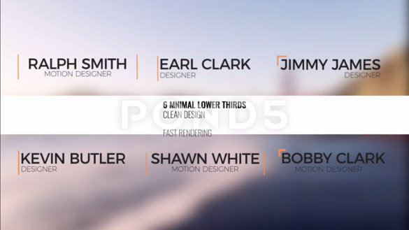 minimal lower thirds after effect cs6 download