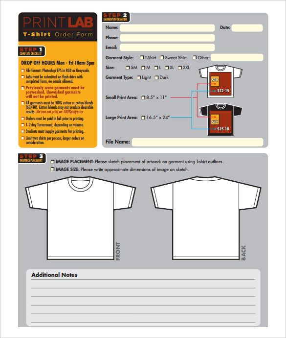 27+ T-Shirt Order Form Templates - PDF, DOC