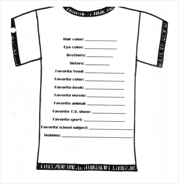 t shirt order form editable templates