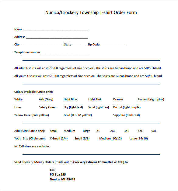 Custom T Shirt Order Form Template from images.template.net