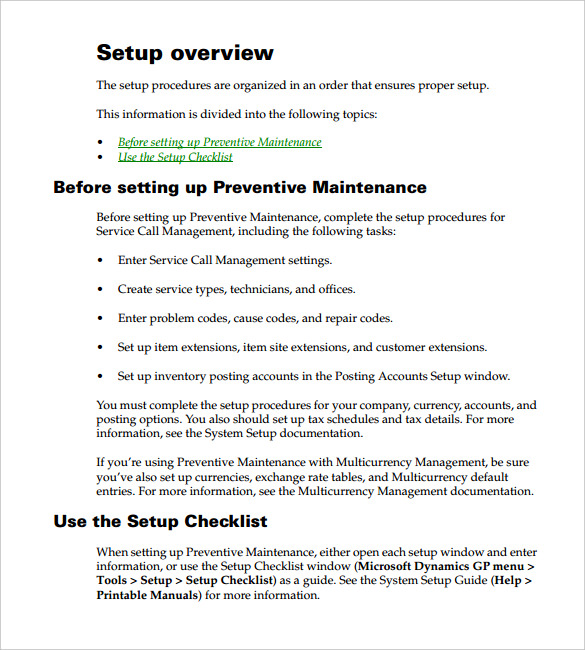 35+ Preventive Maintenance Schedule Templates Word, Excel, PDF