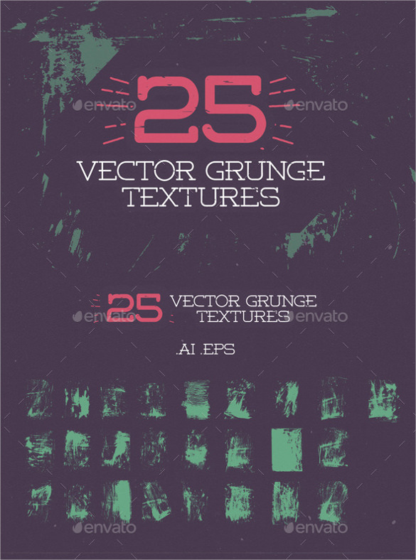 25 retro vector grunge texture