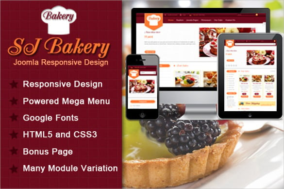 sj bakery menu for food template sample download