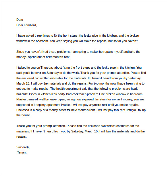 repair deduct complaint letter to landlord1
