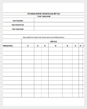 Shirt Order Form Free Excel Download