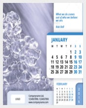 Desk Calendar 2016 Template