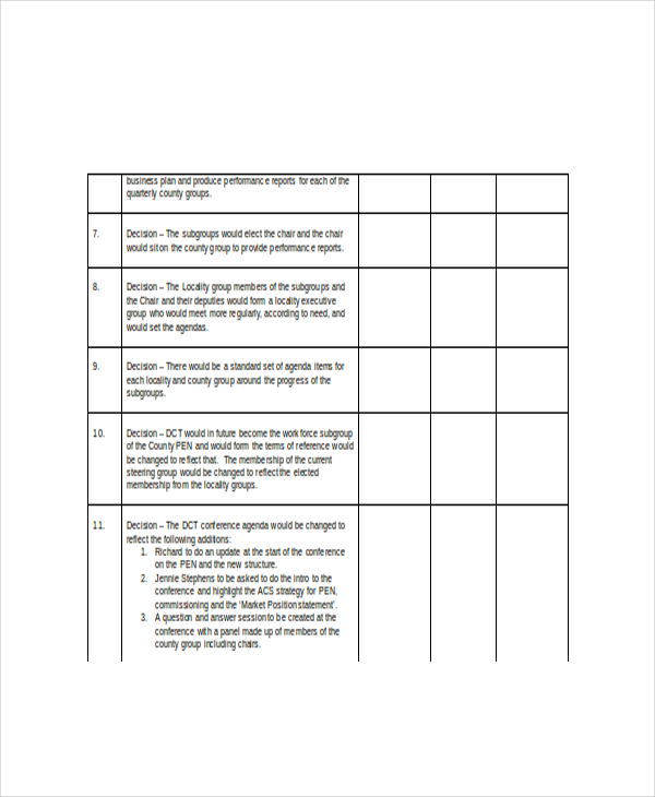 Decision Log Template 7 Free Word Excel PDF Documents Download