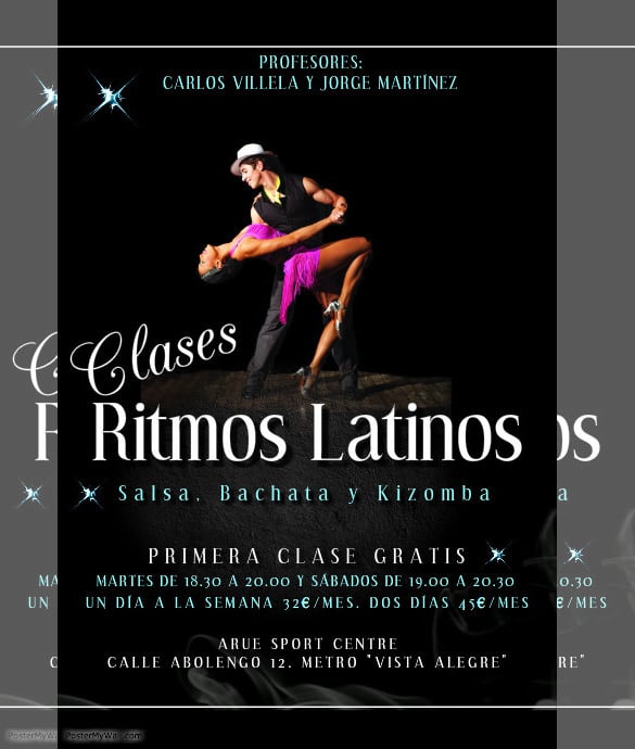class-ritmos-latino-poster-online-editable