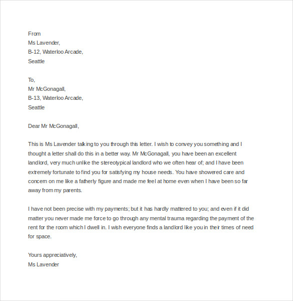 tenant complaint letter to owner 