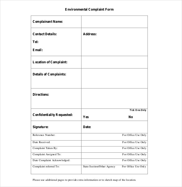 13+ Environment Complaint Letters - PDF, Word, Apple Pages