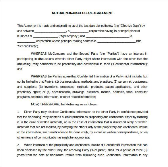 mutual-confidentiality-agreement