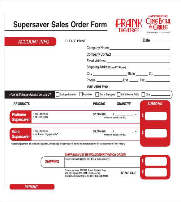 25+ Sales Order Templates - AI, Word