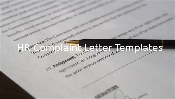 hr complaint letter