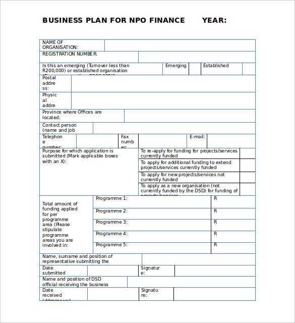 FREE 23+ Non Profit Business Plan Templates in PDF Google Docs MS