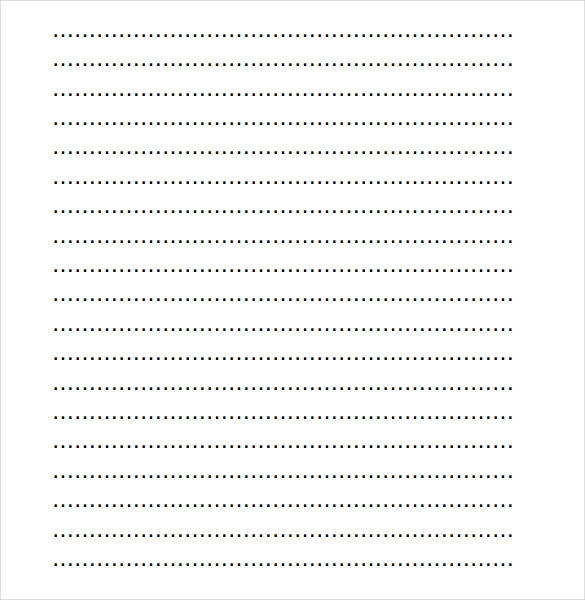 Dotted Lined Paper (Printable)